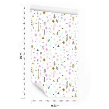 Tapeta Strzały Z Piórami W Stylu Boho - obrazek 3