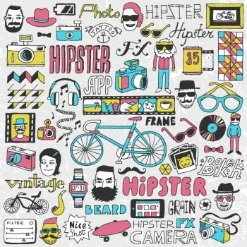 Tapeta Hipsterska Składanka - obrazek 2