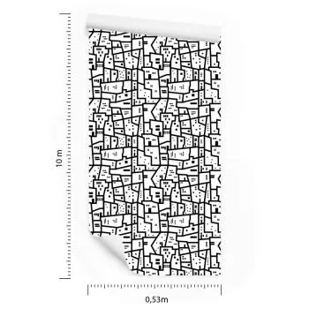 Tapeta Minimalistyczny Miejski Wzór - obrazek 3