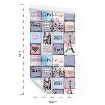 Tapeta Paryski Patchwork - obrazek 3