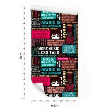 Tapeta Muzyczna Typografia - obrazek 3
