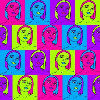 Tapeta Portrety W Stylu Pop-Art - obrazek 2