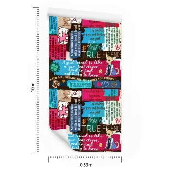 Tapeta Misie Z Typografią - obrazek 3
