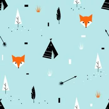 Tapeta Lisy Z Tipi - obrazek 2
