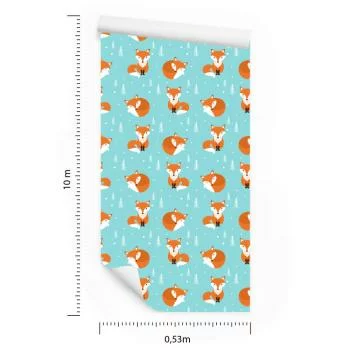 Tapeta Śpiące Liski W Lesie - obrazek 3