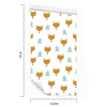 Tapeta Śpiące Lisy Wśród Drzew - obrazek 3