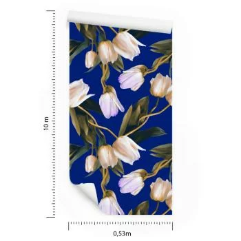 Tapeta Malowane Wiosenne Tulipany - obrazek 3