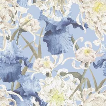 Tapeta Chryzantemy I Irysy - obrazek 2