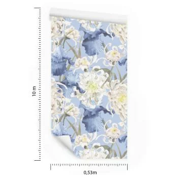 Tapeta Chryzantemy I Irysy - obrazek 3