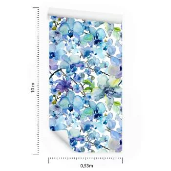 Tapeta Malowane Akwarelą Orchidee - obrazek 3