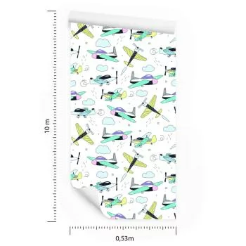 Tapeta Samoloty Jak Z Kreskówki - obrazek 3