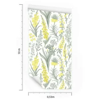 Tapeta Piękne Kwiaty W Stylu Vintage - obrazek 3