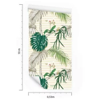 Tapeta Zielone Liście I Palmy - obrazek 3