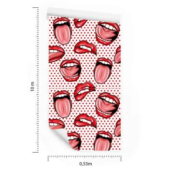 Tapeta Usta W Stylu Pop-Art - obrazek 3