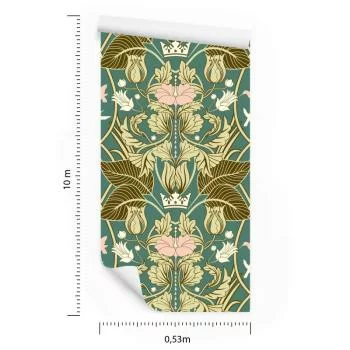 Tapeta Roślinne Ornamenty Retro - obrazek 3