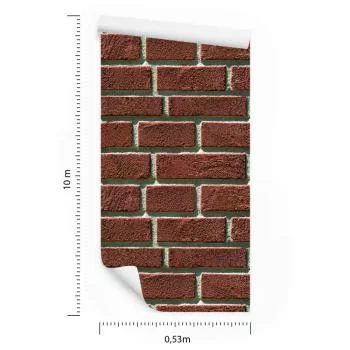 Tapeta Cegła Czerwona 3D - obrazek 3
