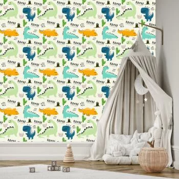 Tapeta Rysunkowe Dinozaury