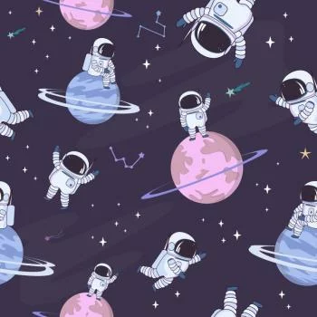 Tapeta Mali Astronauci - obrazek 2