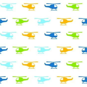 Tapeta Kolorowe Minimalistyczne Helikoptery - obrazek 2