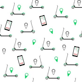 Tapeta Hulajnogi I Smartfony - obrazek 2