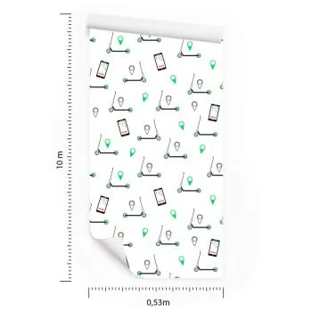 Tapeta Hulajnogi I Smartfony - obrazek 3