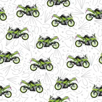 Tapeta Nowoczesne Motocykle Z Wzorkami - obrazek 2