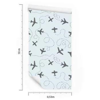 Tapeta Samoloty Ze Wzorkami - obrazek 3