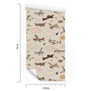 Tapeta Samoloty W Stylu Vintage - obrazek 3