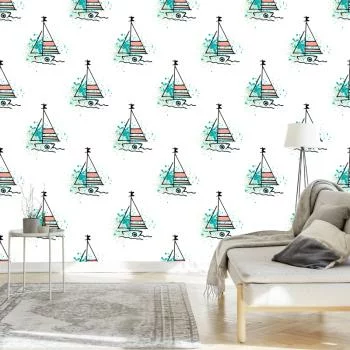 Tapeta Minimalistyczne Żaglówki