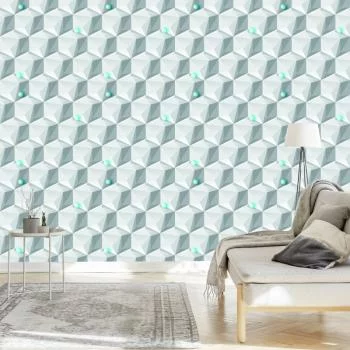 Tapeta Geometryczny Motyw - Efekt 3D