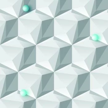 Tapeta Geometryczny Motyw - Efekt 3D - obrazek 2