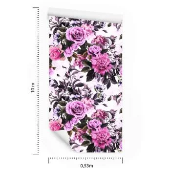 Tapeta Kwiaty - Róże I Peonie - obrazek 3