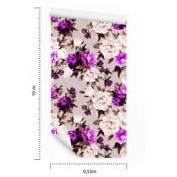 Tapeta Piękny Kwiecisty Wzór - obrazek 3