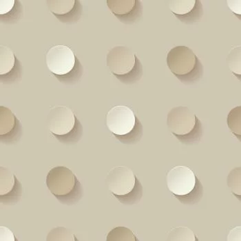 Tapeta Groszki W Odcieniach Beżu - Efekt 3D - obrazek 2