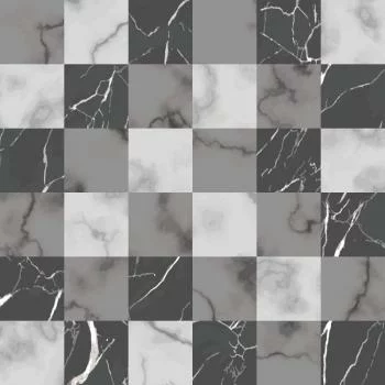 Tapeta Modernistyczna Szara Krata Na Wzór Marmuru - obrazek 2