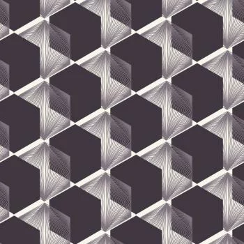 Tapeta Modernistyczne Sześciokąty - Efekt 3D - obrazek 2