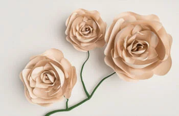 Fototapeta 3D na wymiar papierowe kwiaty - obrazek 2
