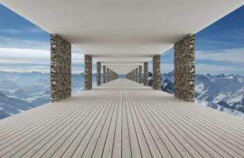 Fototapeta 3D na wymiar - tunel w górach - obrazek 2