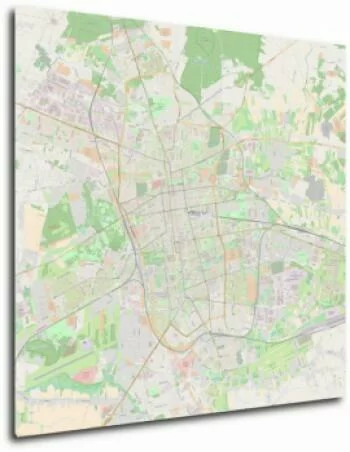 Obraz mapa Łodzi