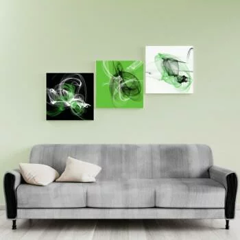 Obraz na płótnie - własna układanka - zieleń - obrazek 2