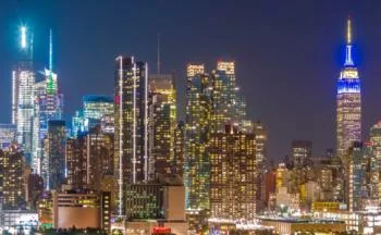 Obraz panoramiczny - Nowy Jork nocą - obrazek 3