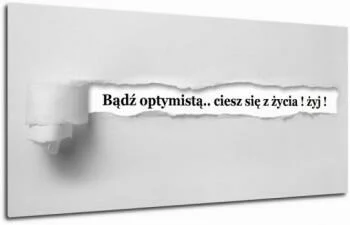 Obraz - bądź optymistą