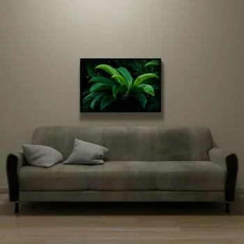 Obraz podświetlany LED - tropikalne drzewo