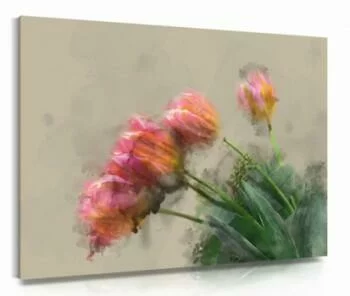 Obraz - różowe tulipany