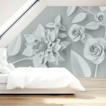 Fototapeta 3D - stylowe kwiaty