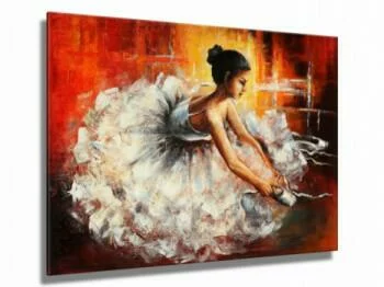 Obraz ręcznie malowany - baletnica