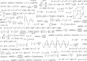 Fototapeta - wzory matematyczne na jasnym tle - obrazek 2