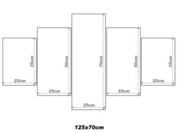 Obraz 5 częściowy - zachód słońca nad morską plażą - obrazek 2