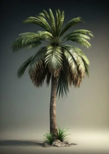 Plakat w ramie - zielone drzewo palmowe - obrazek 2